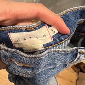 Hatch Maternity Cutoff Denim Shorts